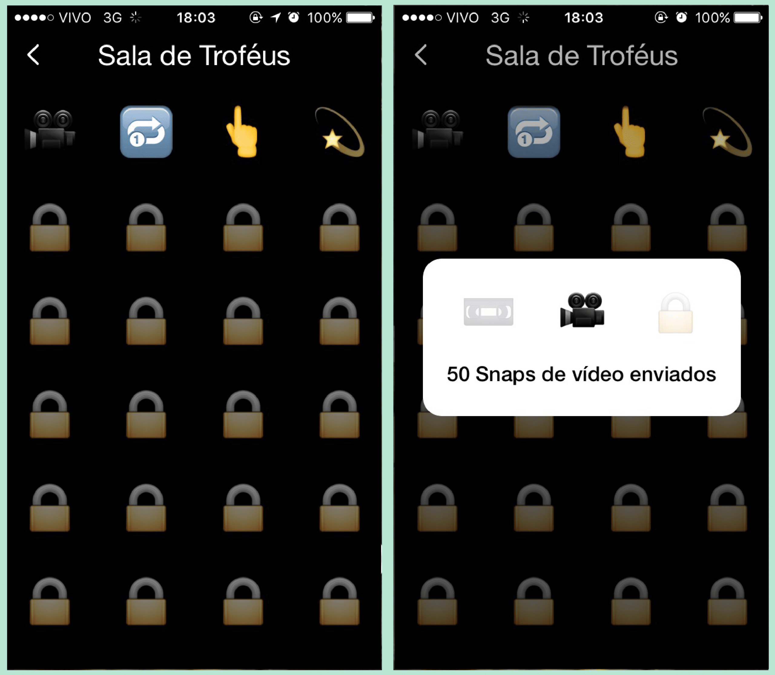 quais são e como liberar os troféus do snapchat