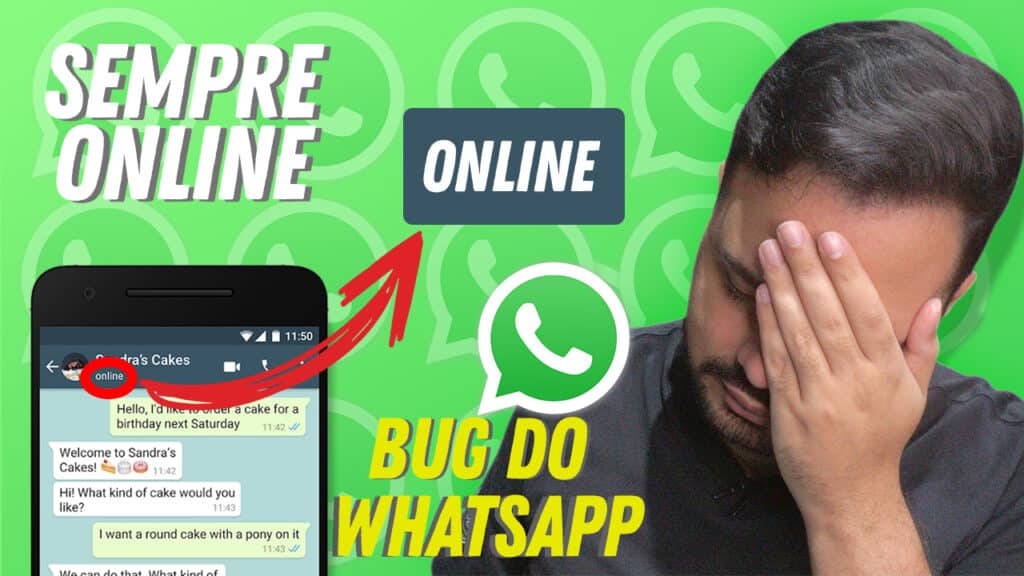bug whatsapp online sozinho